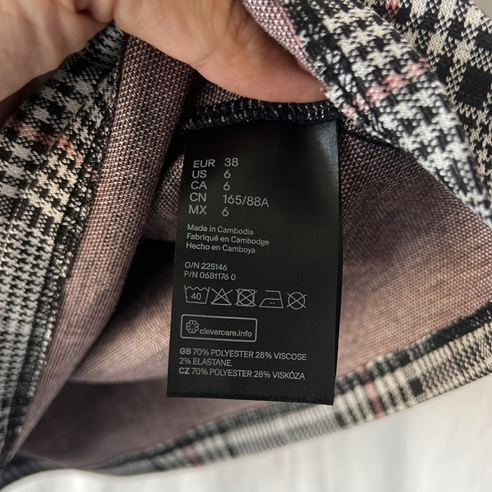 Divided H&M bodycon tartan plaid dress 6 - Picture 6 of 6